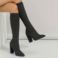 Isla Ribbed Knit Elevation Socks | Solid Stature Sock Boots