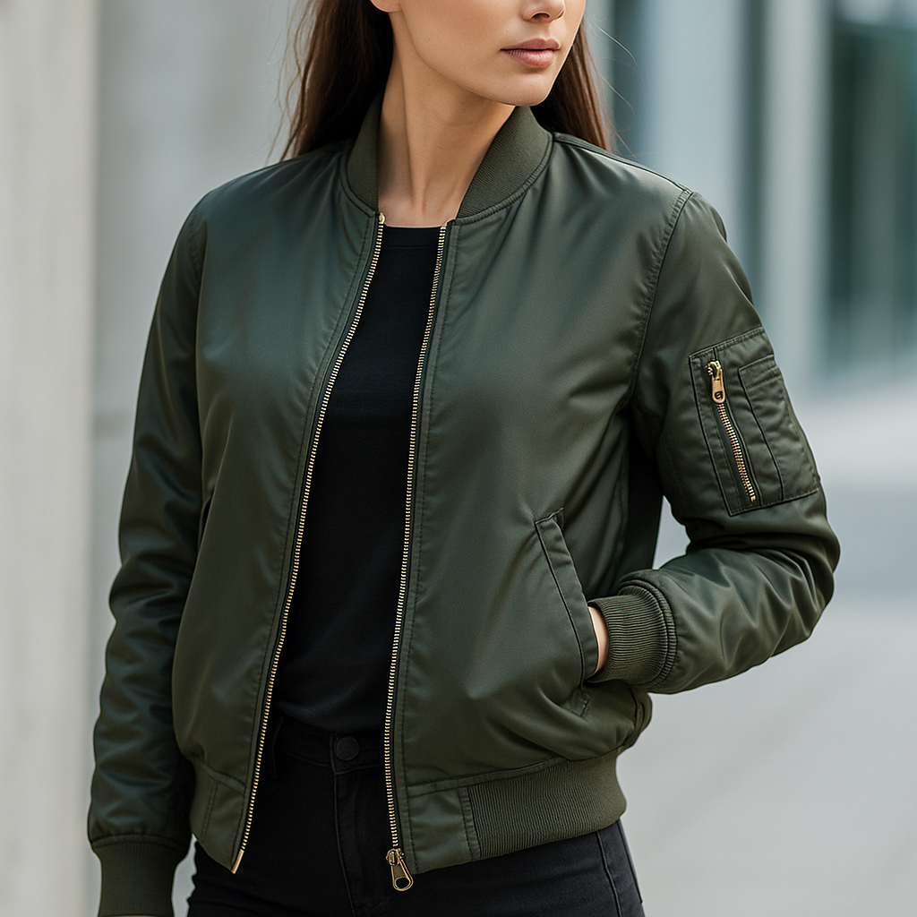 Daphne Unisex Lightweight MA-1 Bomber Jacket - Classic Warmth