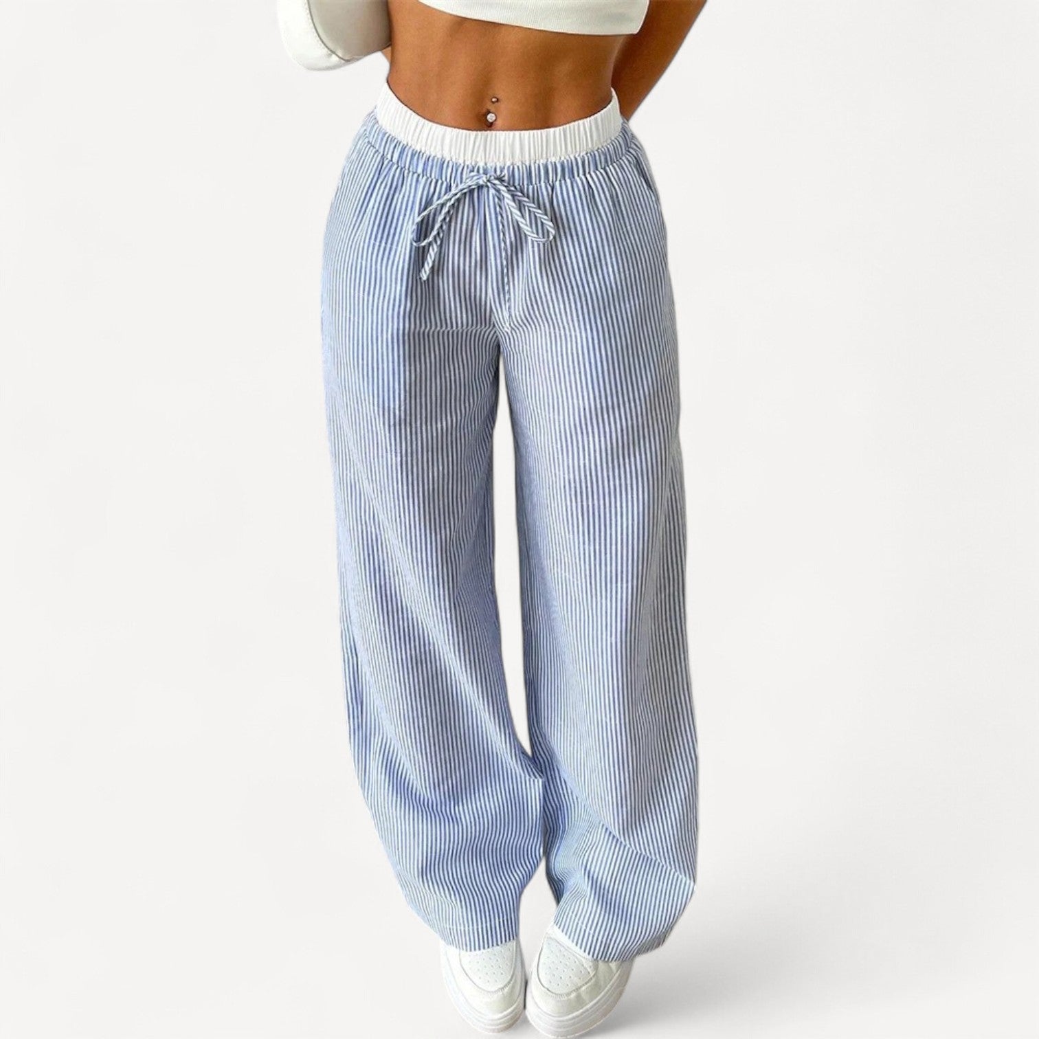 Davies | Striped Serenity Trousers – Relaxed Fit