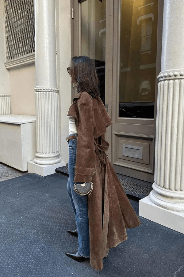 Galatea Longline Trench Coat