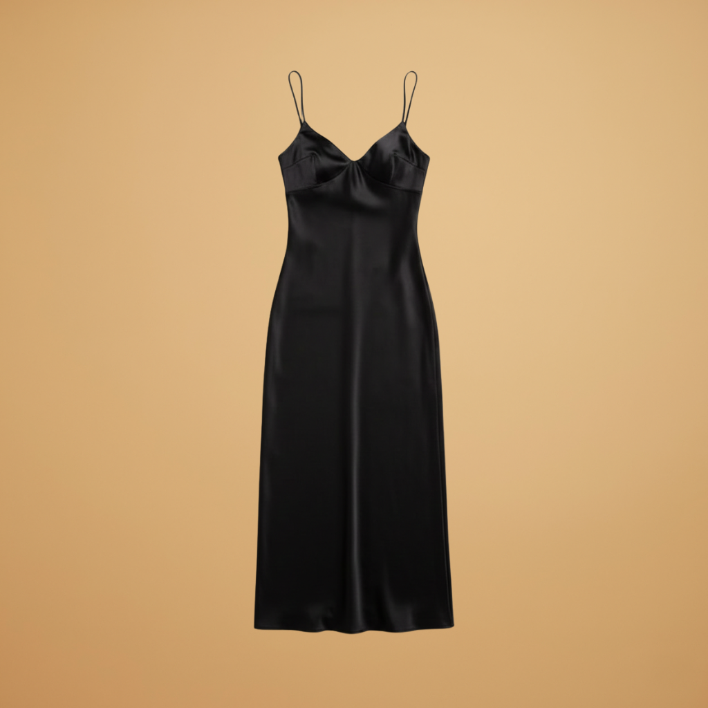 Elegant Black Bodycon Dress for Women | Formal Long Dress with Flattering Fit 1