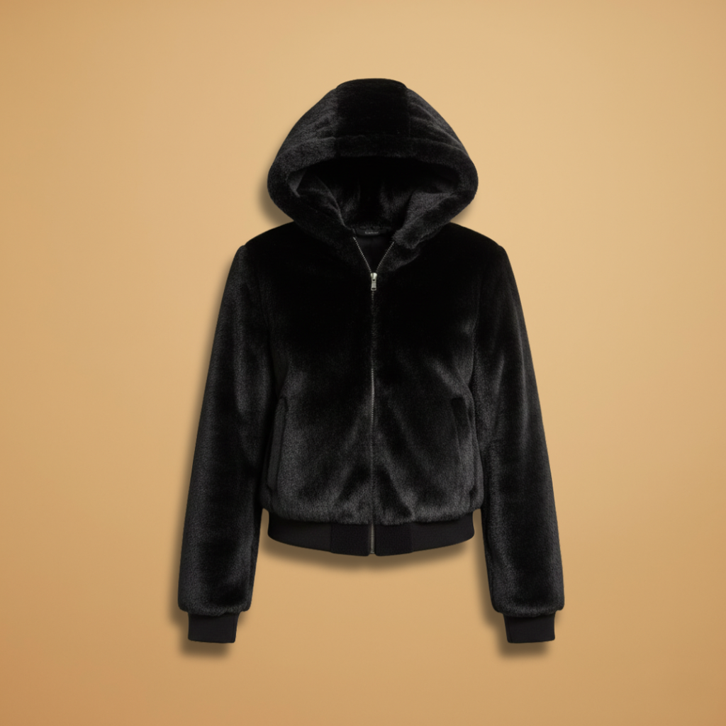 Elegant Women's Bomber Jacket with Zip Front Closure and Practical Design 1