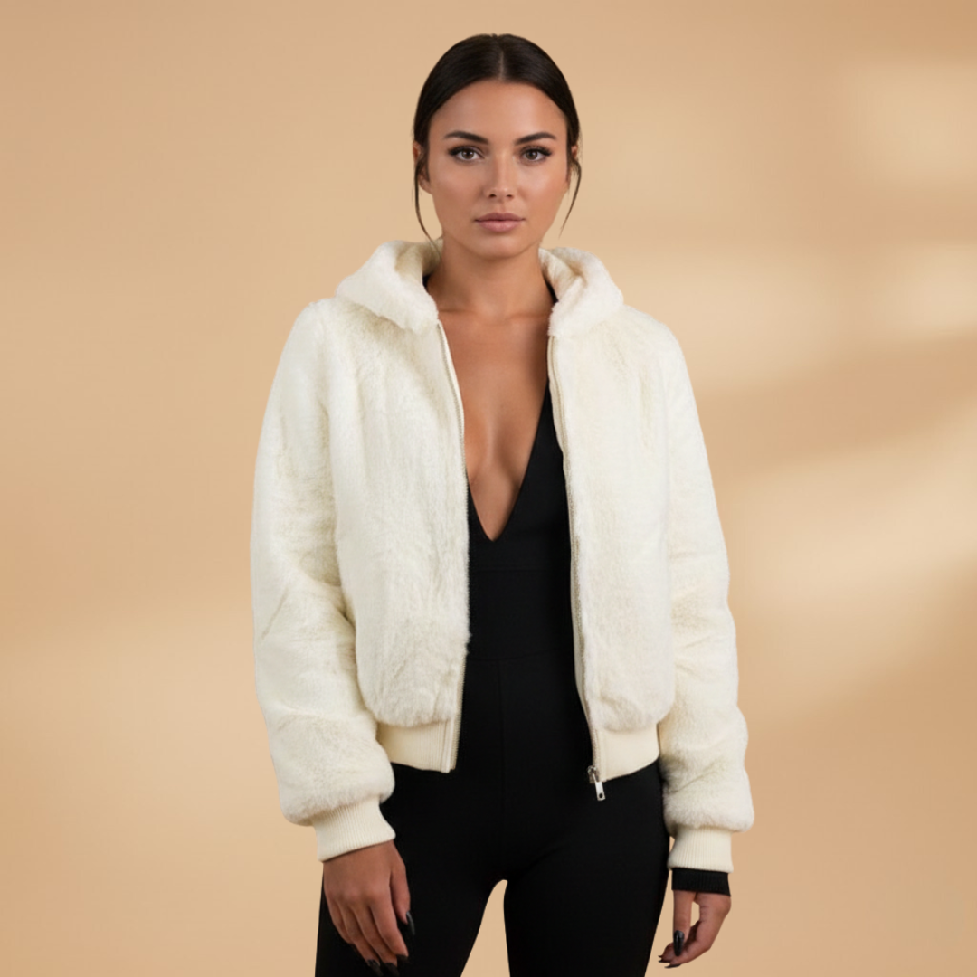 Elegant Women's Bomber Jacket with Zip Front Closure and Practical Design 9