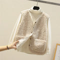 Body - Women's Soft Gilet with Buttons and Pockets