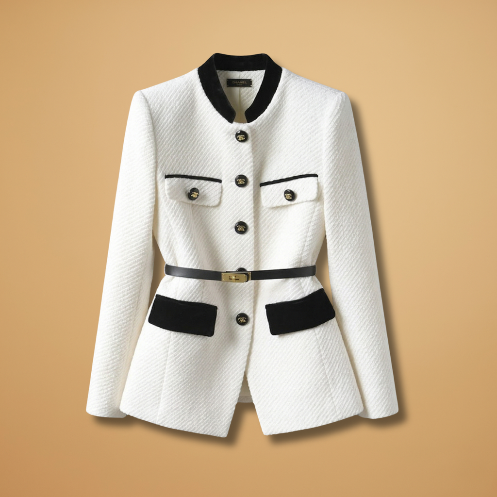 Flattering Women's Wool Blend Jacket with Button Closure for Stylish Warmth 1