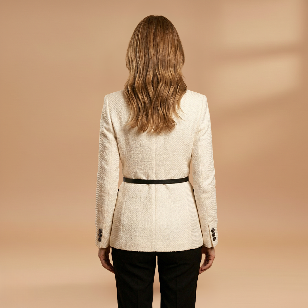 Flattering Women's Wool Blend Jacket with Button Closure for Stylish Warmth 4