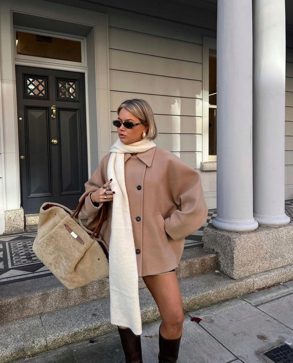 ISA | Women's Coat – Elegant & Comfortable Oversized Wool Coat for Winter