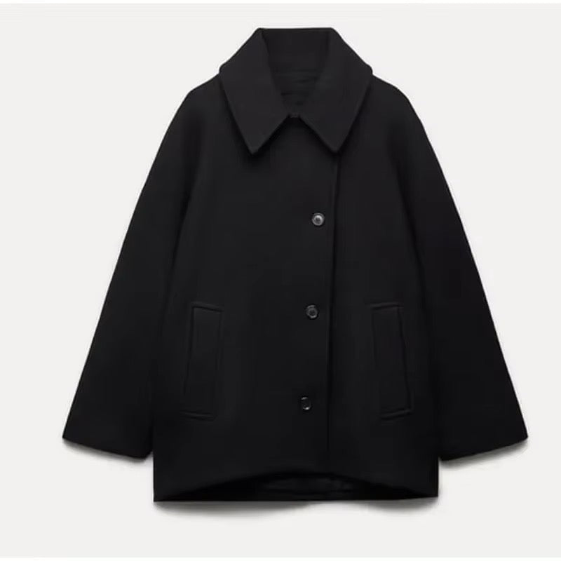 ISA | Women's Coat – Elegant & Comfortable Oversized Wool Coat for Winter