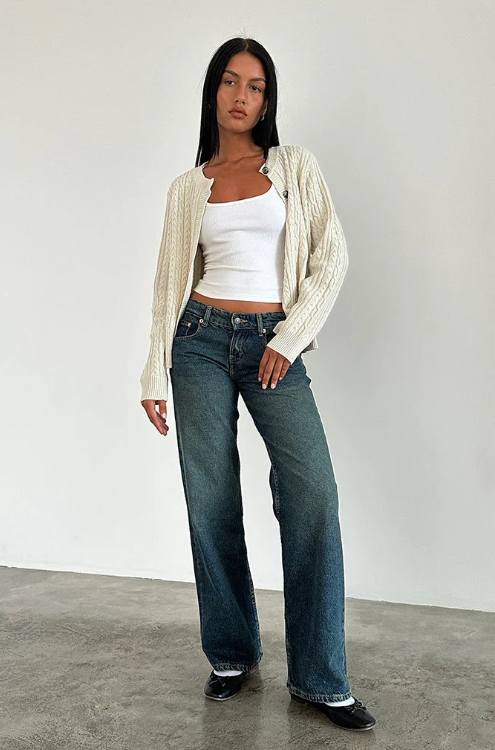 Roselina | Straight-Leg Jeans with Low Rise – Trendy Women's Pants