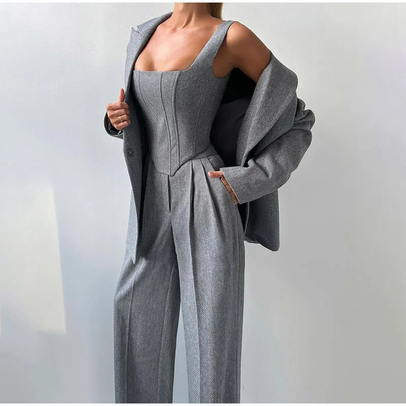 Maaike | Tailored Power Elegance Three-Piece Set