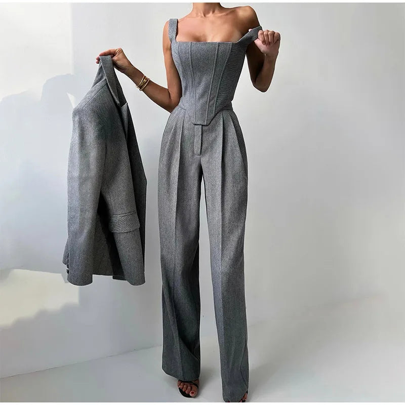 Maaike | Tailored Power Elegance Three-Piece Set