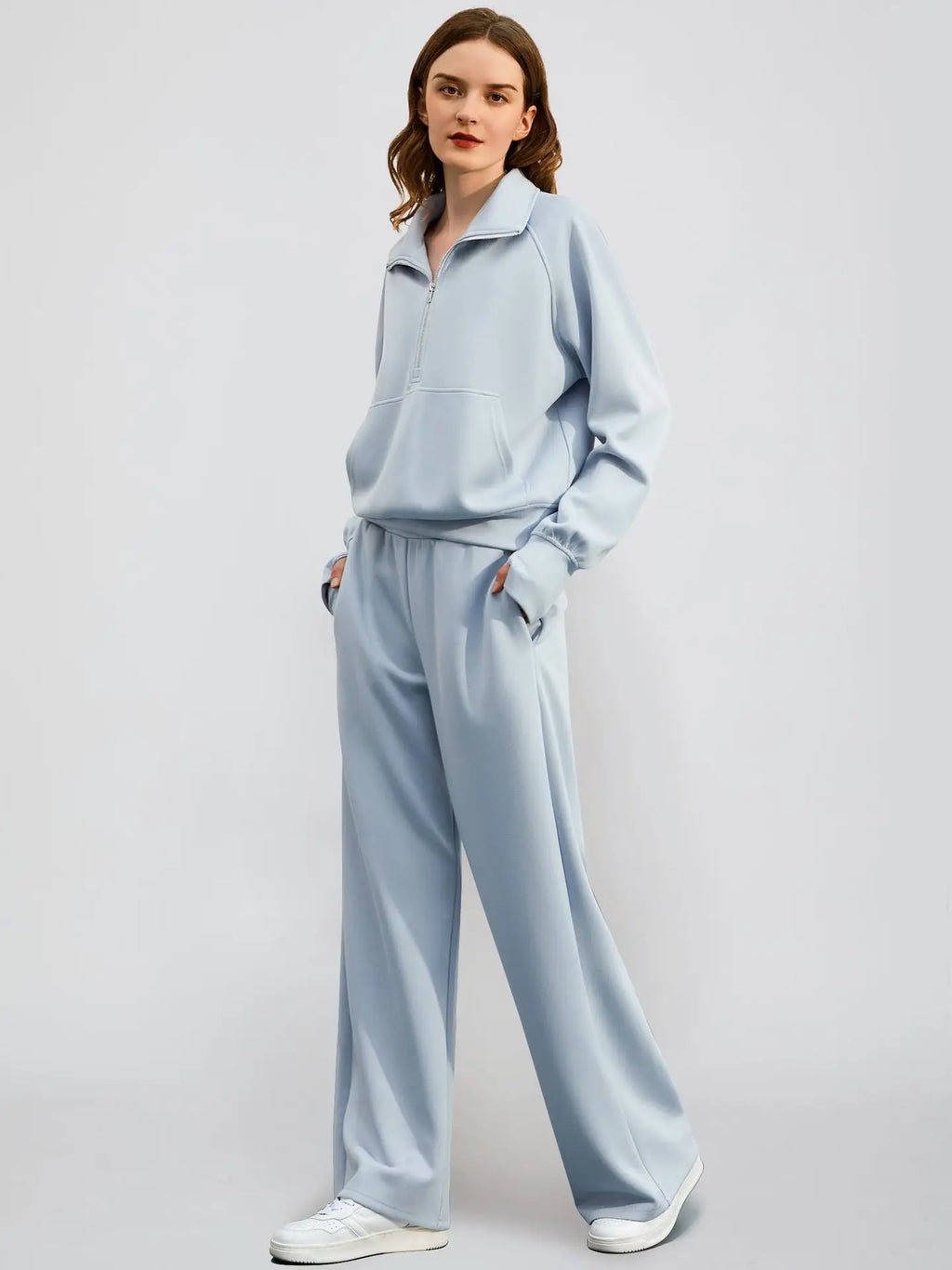 Elcevi | Leisure Duo Set with Half Zip