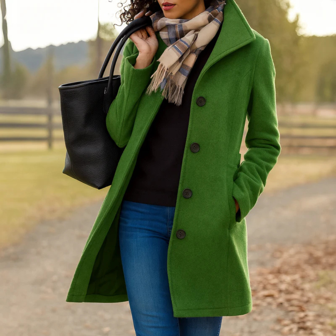 Kim | Elegant Timeless Wool Coat for Colder days