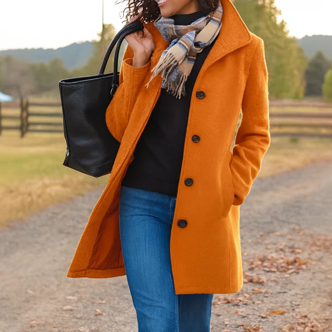 Kim | Elegant Timeless Wool Coat for Colder days