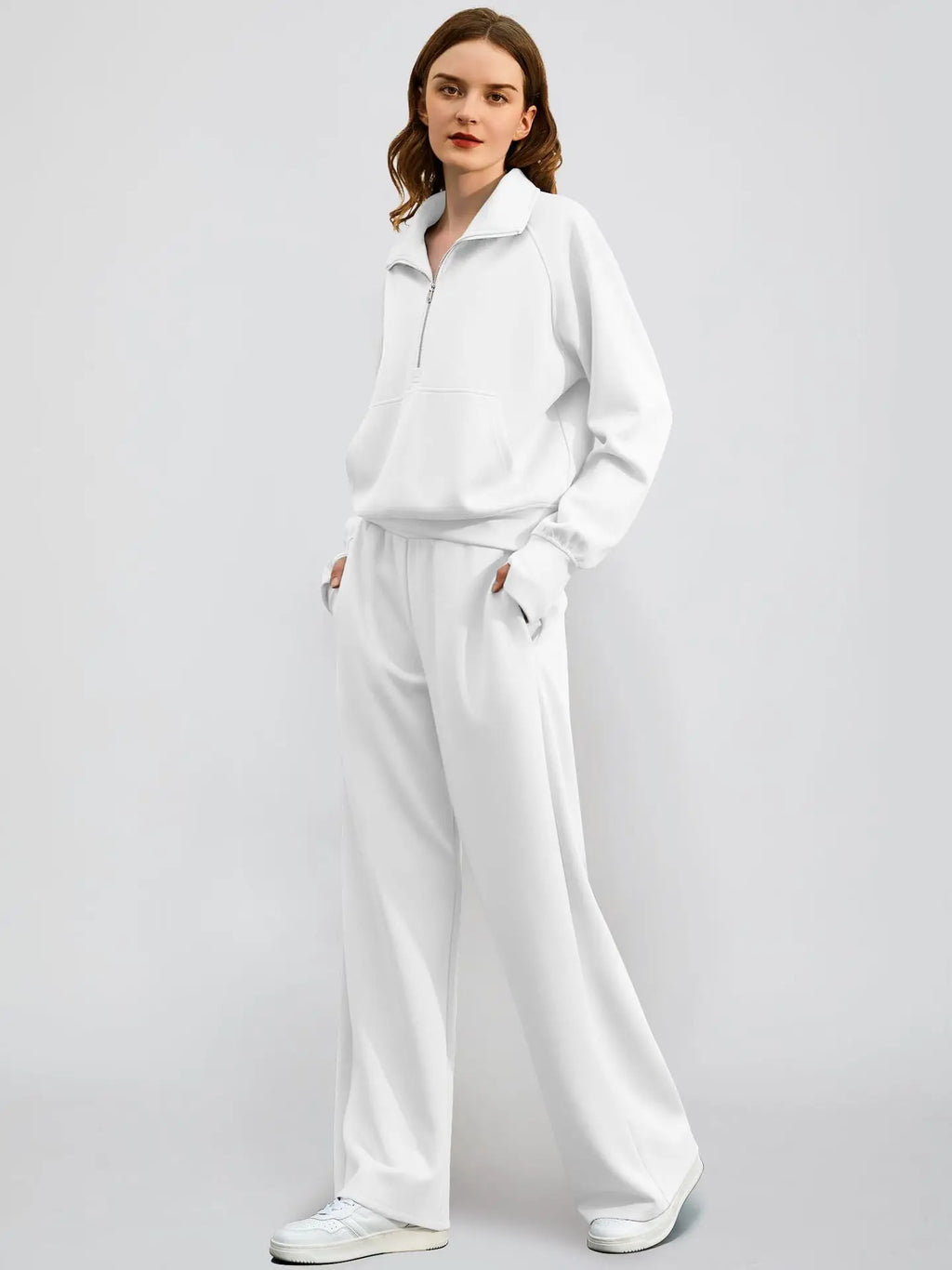 Elcevi | Leisure Duo Set with Half Zip