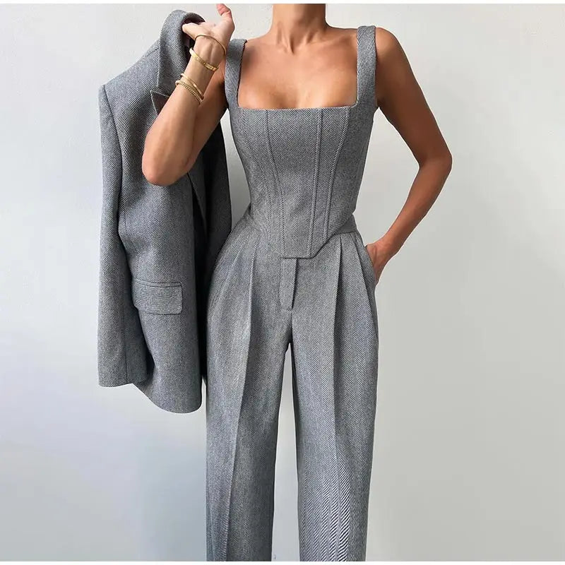 Maaike | Tailored Power Elegance Three-Piece Set