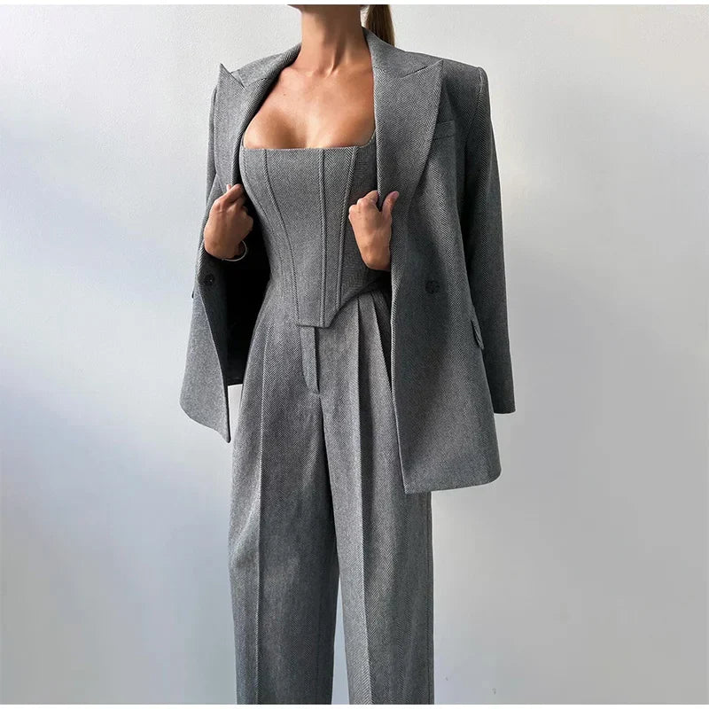 Maaike | Tailored Power Elegance Three-Piece Set