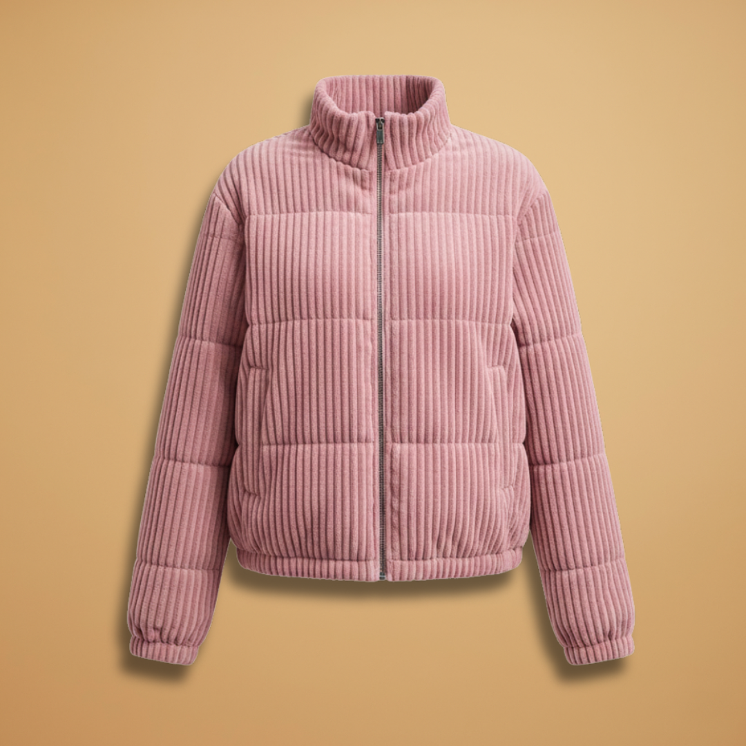 Stand Collar Women's Jacket with Side Pockets - Stylish Women's Coats for Versatile Outfits 1