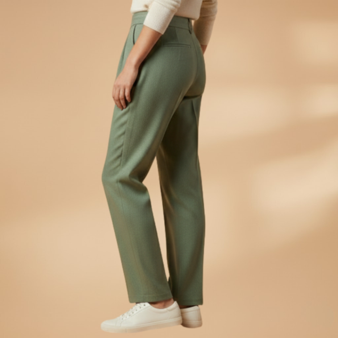 Stylish Women's Trousers with Elasticated Waistband for Summer Wear 4