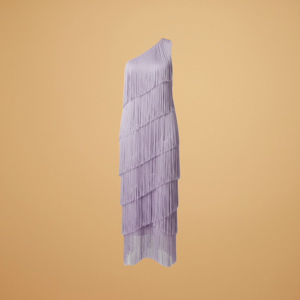 Women's Modern Italian Fringe Dress | Elegant Formal Dresses with Eco-Friendly Craftsmanship 1