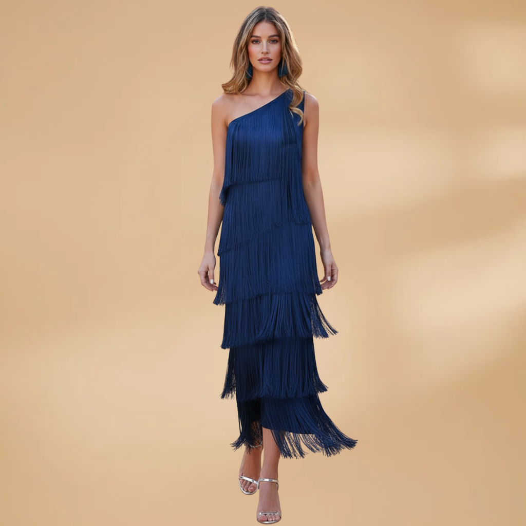 Women's Modern Italian Fringe Dress | Elegant Formal Dresses with Eco-Friendly Craftsmanship 6