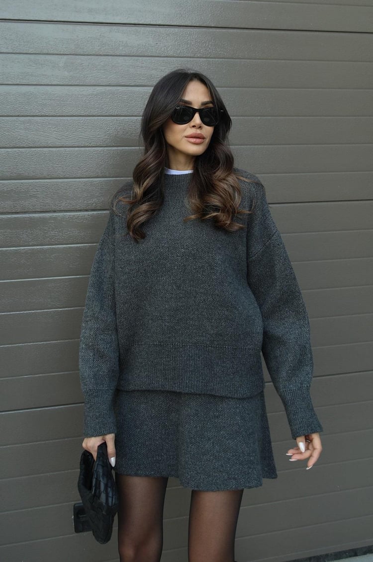 Larissa — Autumn-Knit Two-Piece Set