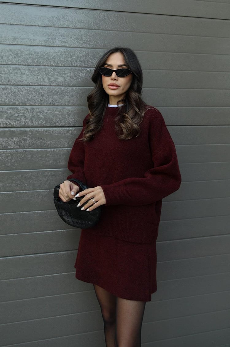 Larissa — Autumn-Knit Two-Piece Set