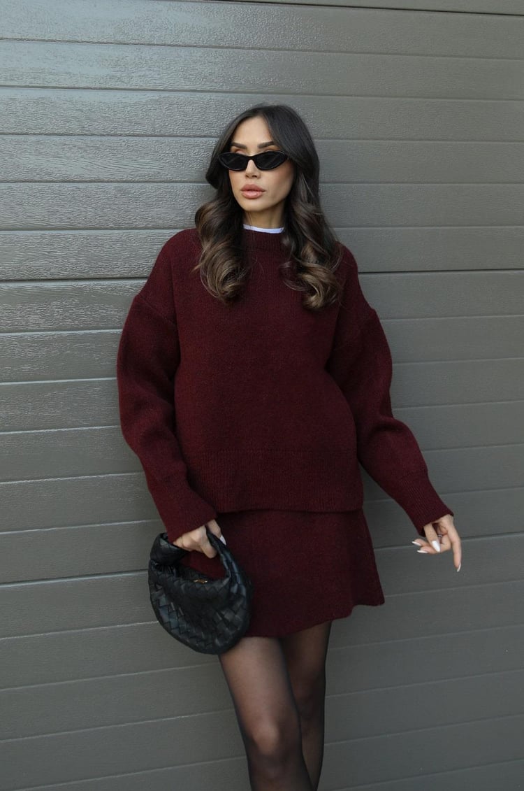 Larissa — Autumn-Knit Two-Piece Set