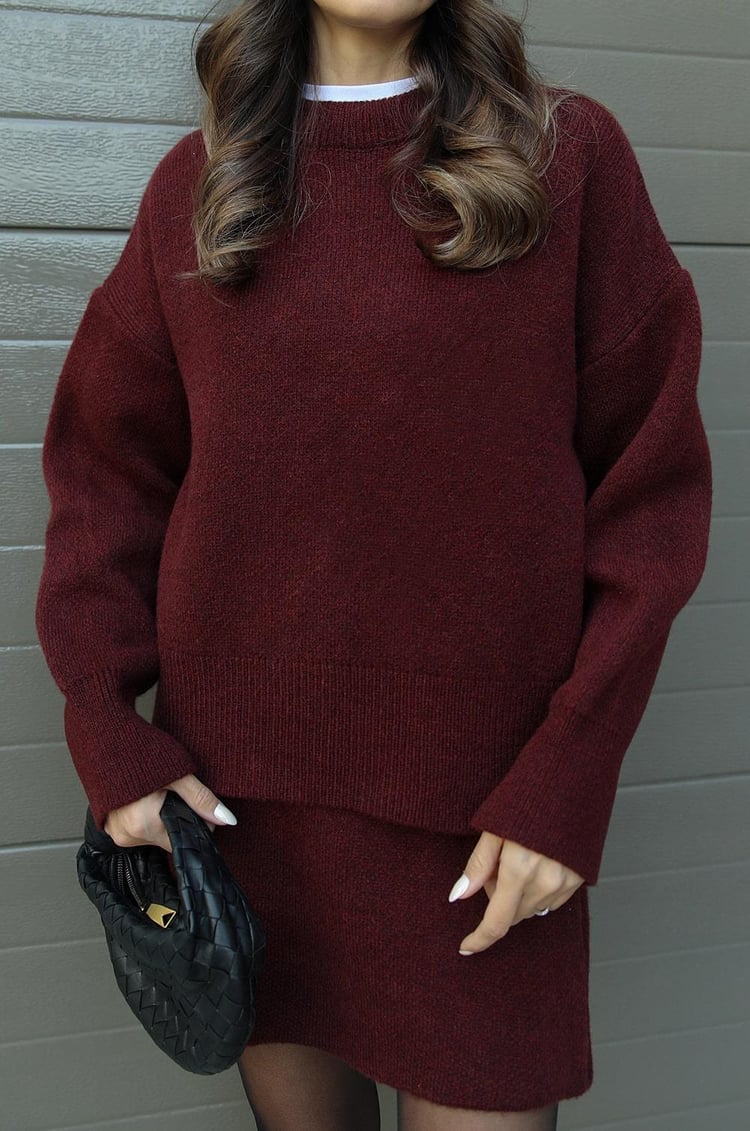 Larissa — Autumn-Knit Two-Piece Set
