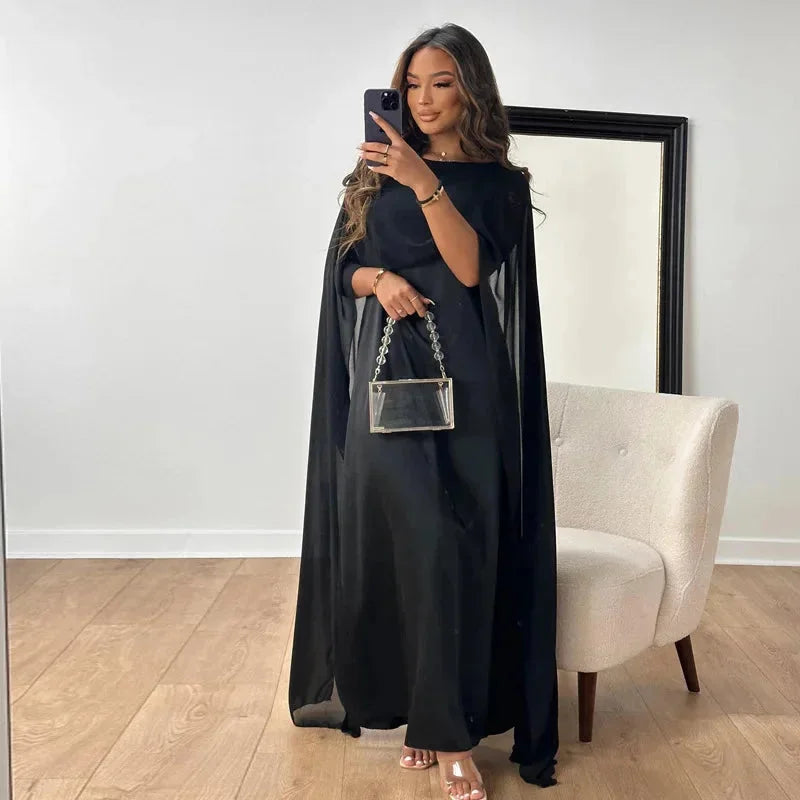 Lily | Maxi Dress Cape for Women - Perfect for Wedding Guests