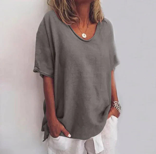 Women’s Relaxed Fit Blouse for Everyday Comfort – Lightweight Top for Work, Casual Wear and Effortless Style