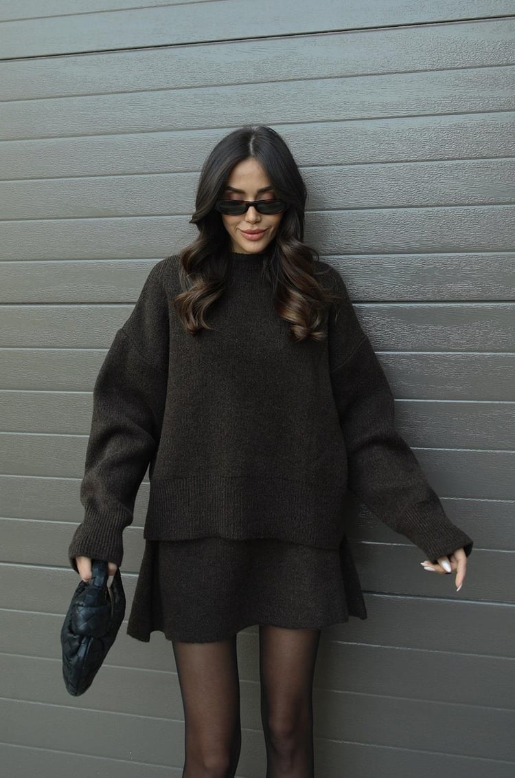Larissa — Autumn-Knit Two-Piece Set