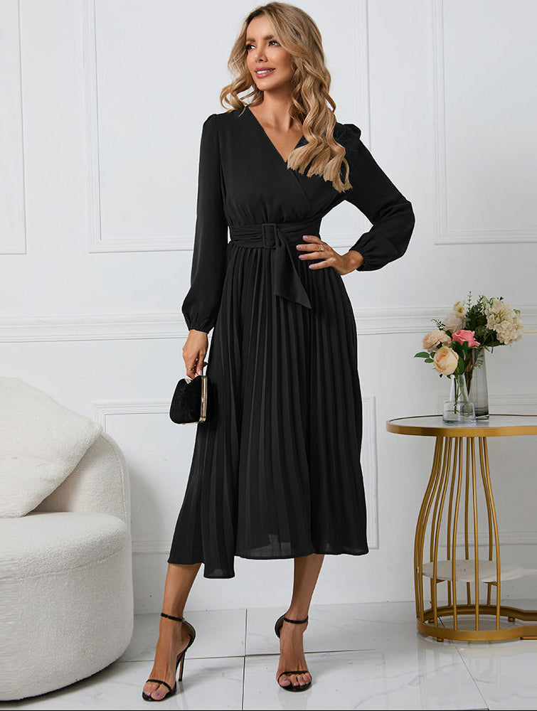 Grace | Long Sleeve Midi Dress for Women - Perfect for Wedding Guests